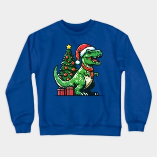 Christmas T-Rex Crewneck Sweatshirt